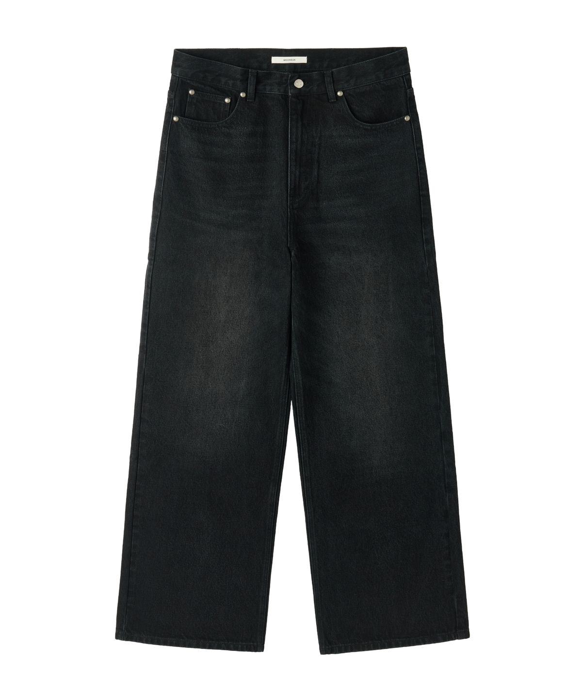 문선 아카이브(MOONSUN ARCHIVE) UNISEX, Loose-Fit Denim Pants / Washed black