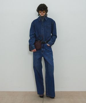 MJ UNISEX, Loose-Fit Denim Pants / Dark indigo