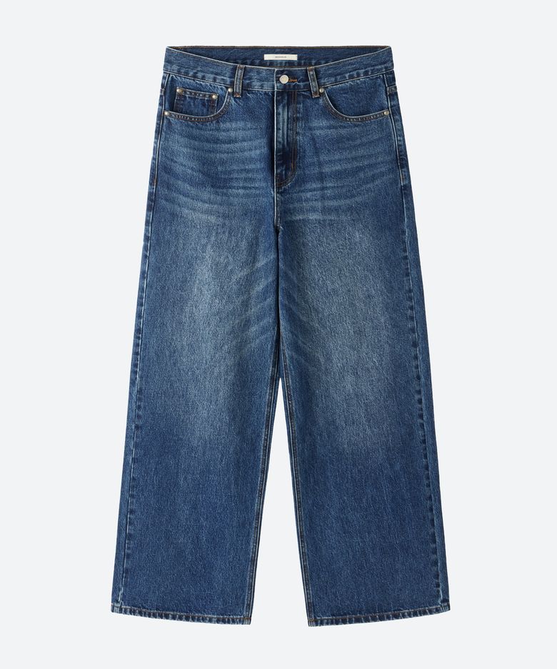 MJ UNISEX, Loose-Fit Denim Pants / Dark indigo