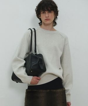 UNISEX, Pin Tuck Line Knit / Mist