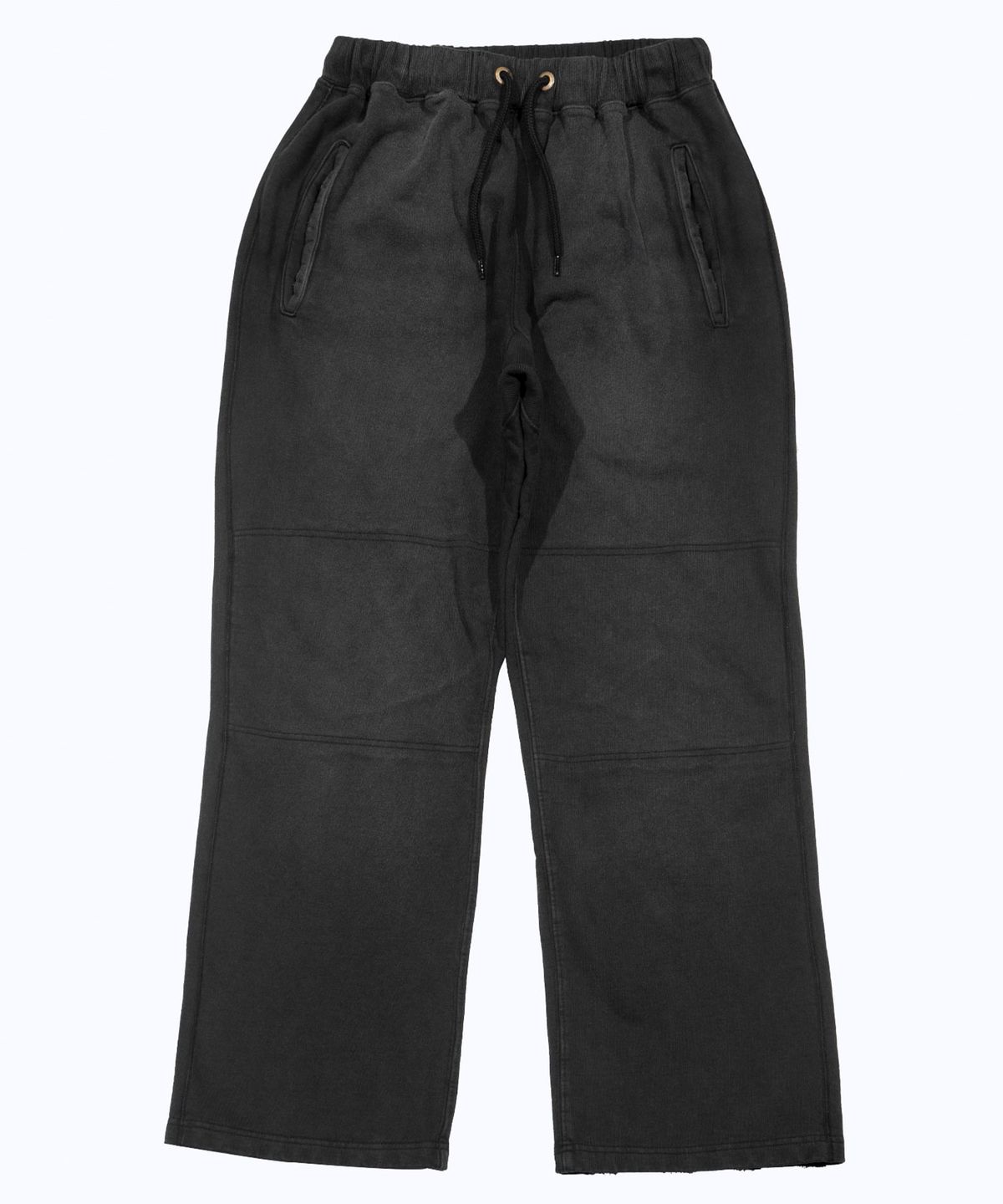 더 긱스(THE GEEKS) Double knee sweat pants - Black