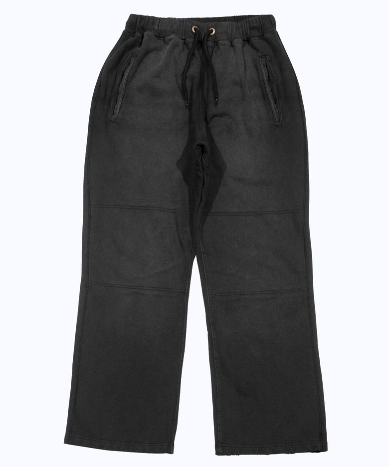 Double knee sweat pants - Black