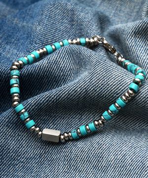 세레니티 BM255B1040 터키석 원석 남자 팔찌