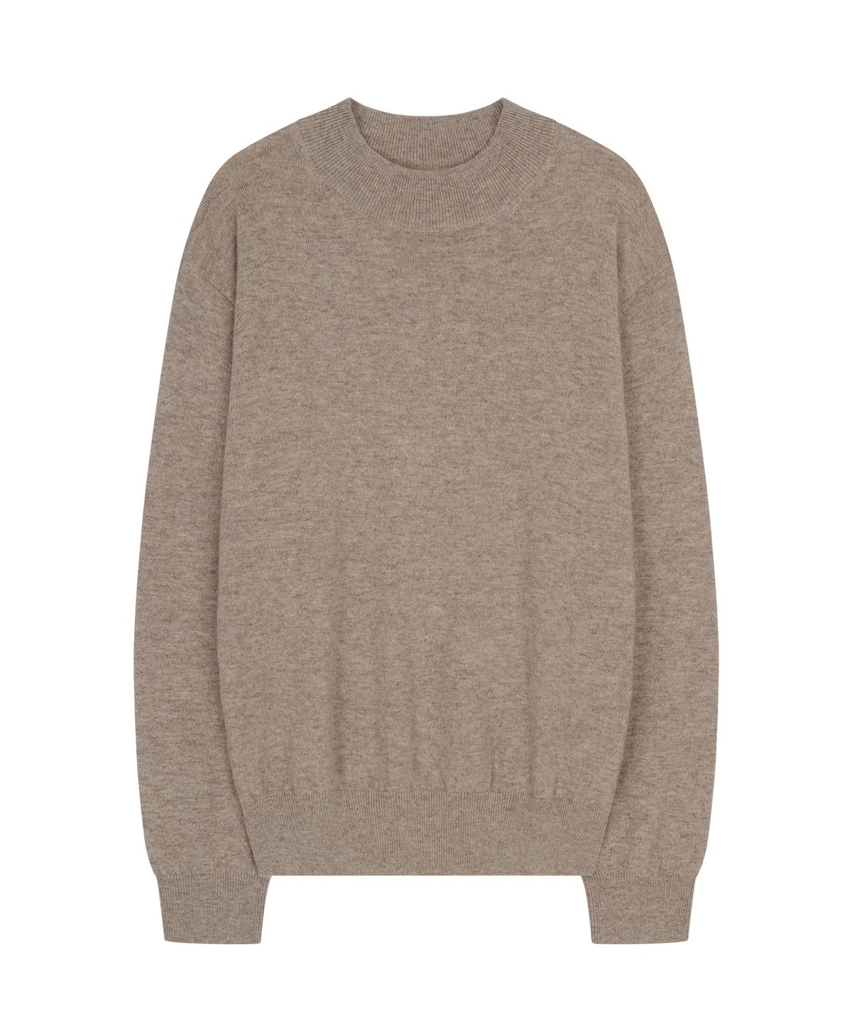 벨리프(BELLIEF) Essential Wool Comfort Moc-Neck knit (Beige)
