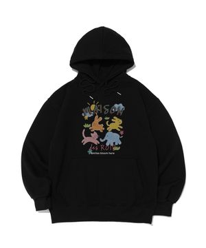 메종 조이풀 오버핏 후드티 (블랙)