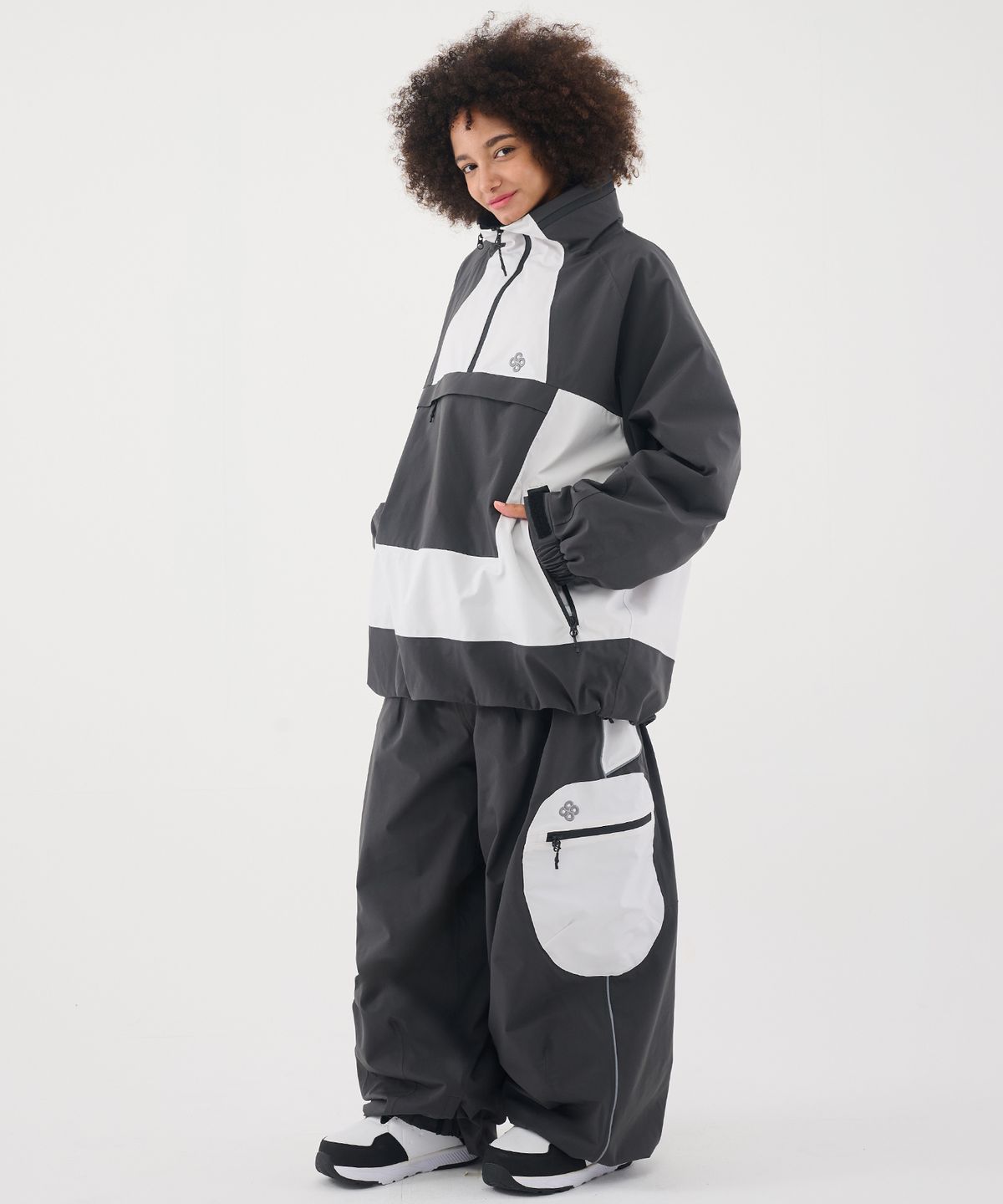 돌아우터웨어(DOLL OUTERWEAR) 2526 듀 자켓&팬츠 세트 CHACOAL 남녀공용