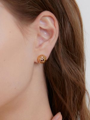 Curve Ball Earring