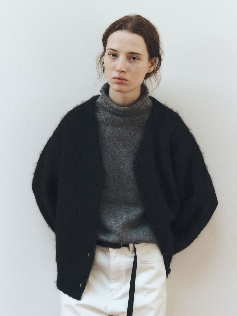 리플레인(REPLAIN) SOFT HAIRY TEXTURE CARDIGAN_BLACK - 사이즈 & 후기 | 무신사