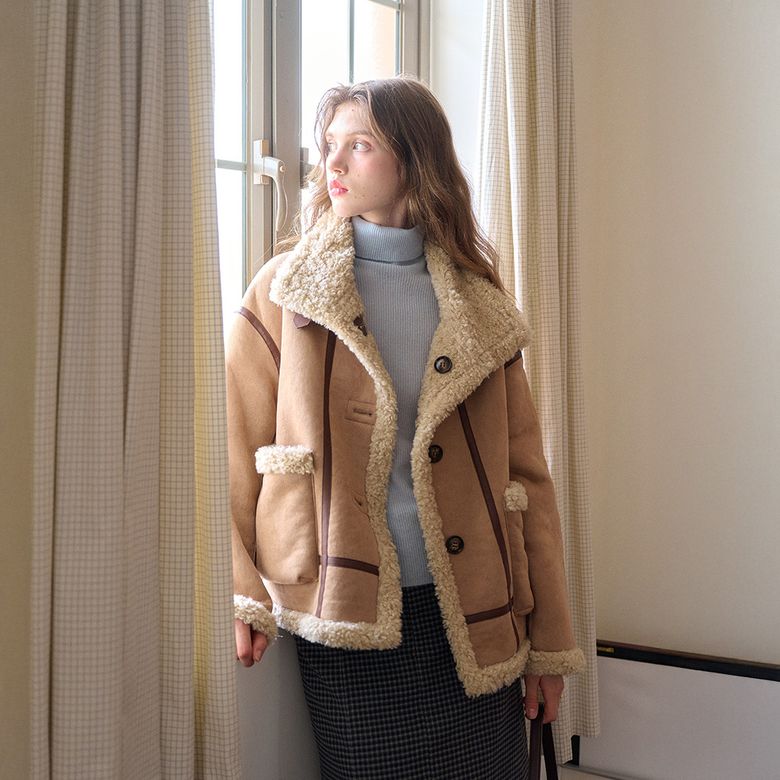 SR_French two-piece fur jacket_2color