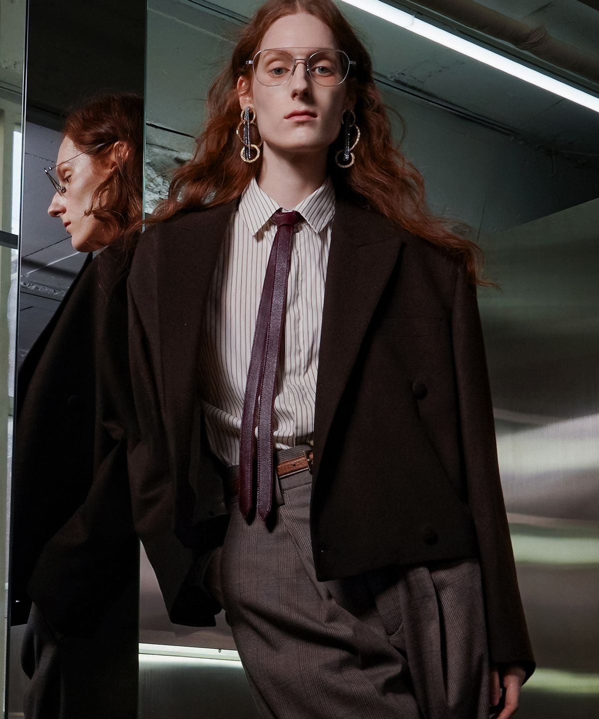 언티지(UNTAGE) 캐시미어 크롭 자켓[Mocha Mousse(UNISEX)]_UTH-FB68