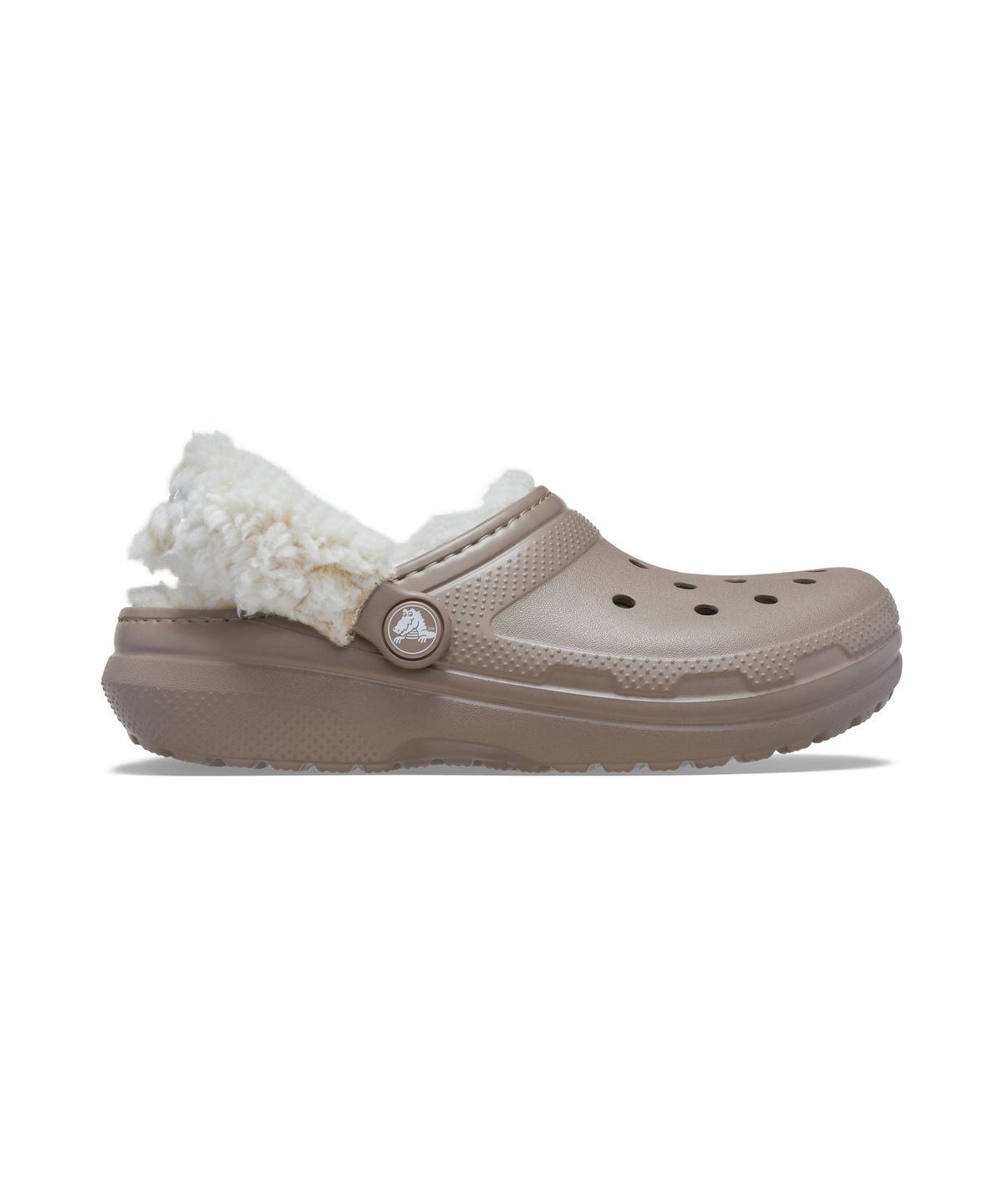 크록스키즈(CROCS KIDS) 클래식 플리스 라인드 클로그(플리스 스트랩) 토들러 -머쉬룸