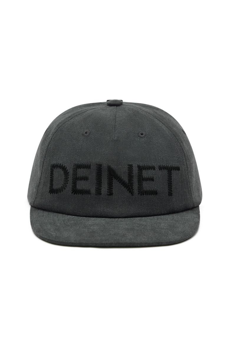 ZIGZAG LOGO MINI BAR DETAIL CAP IN CHARCOAL