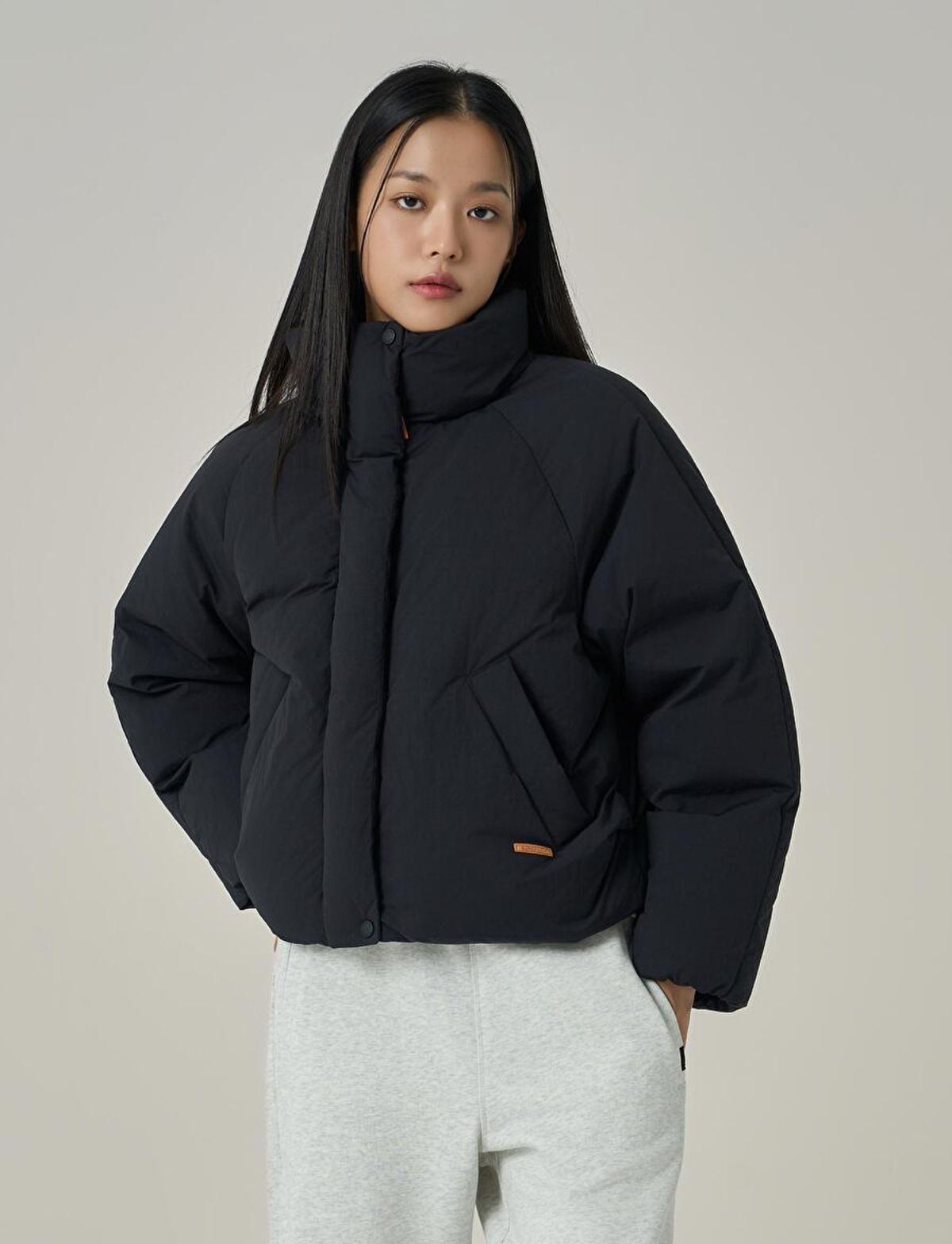 슈퍼드라이(SUPERDRY) W 다운 푸퍼 자켓 블랙
