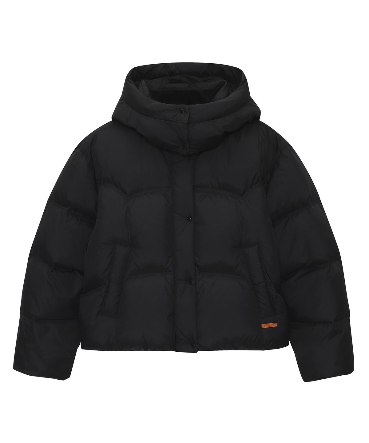 슈퍼드라이(SUPERDRY) W 후드 다운 푸퍼 블랙
