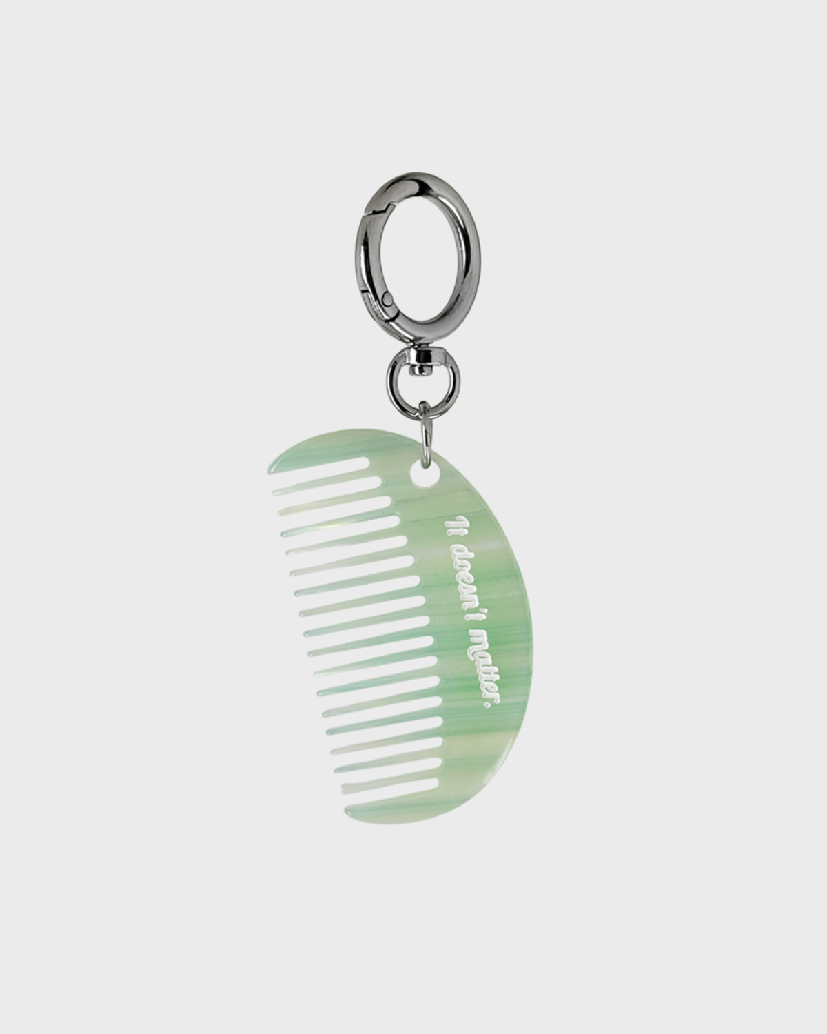 잇더즌매터(IT DOESN'T MATTER) [2 way] Veining comb bagcharm (Green)