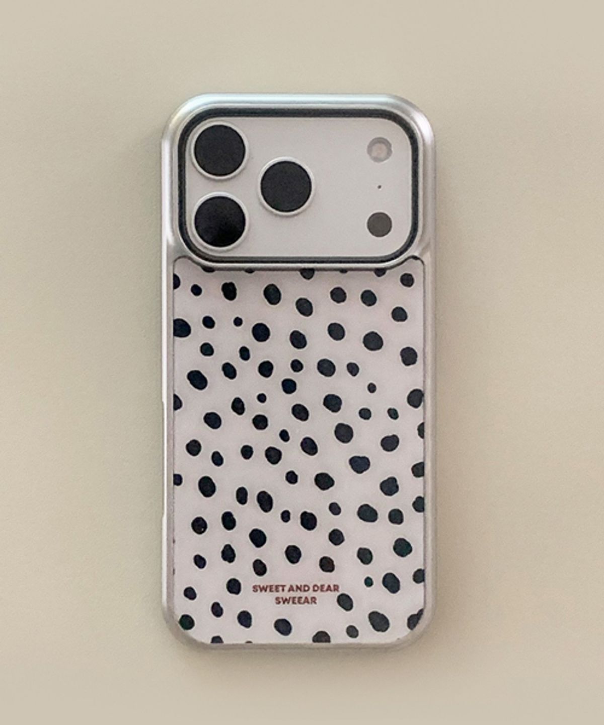 스위어(SWEEAR) DOT LEOPARD CASE IOVRY BLACK (실버글라스&에폭시)