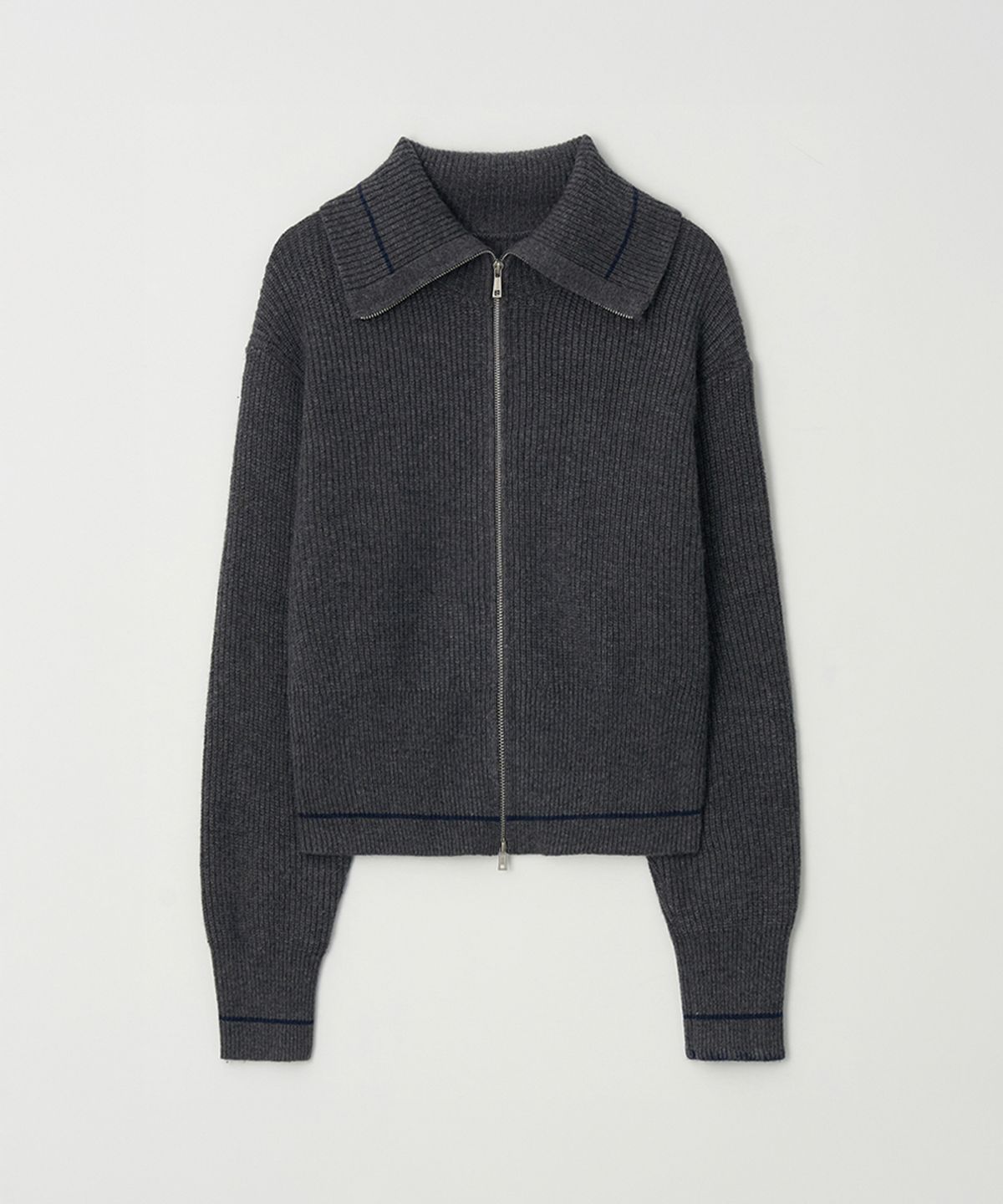 알엠알엔(RMRN) 2-WAY WOOL ZIP-UP KNIT