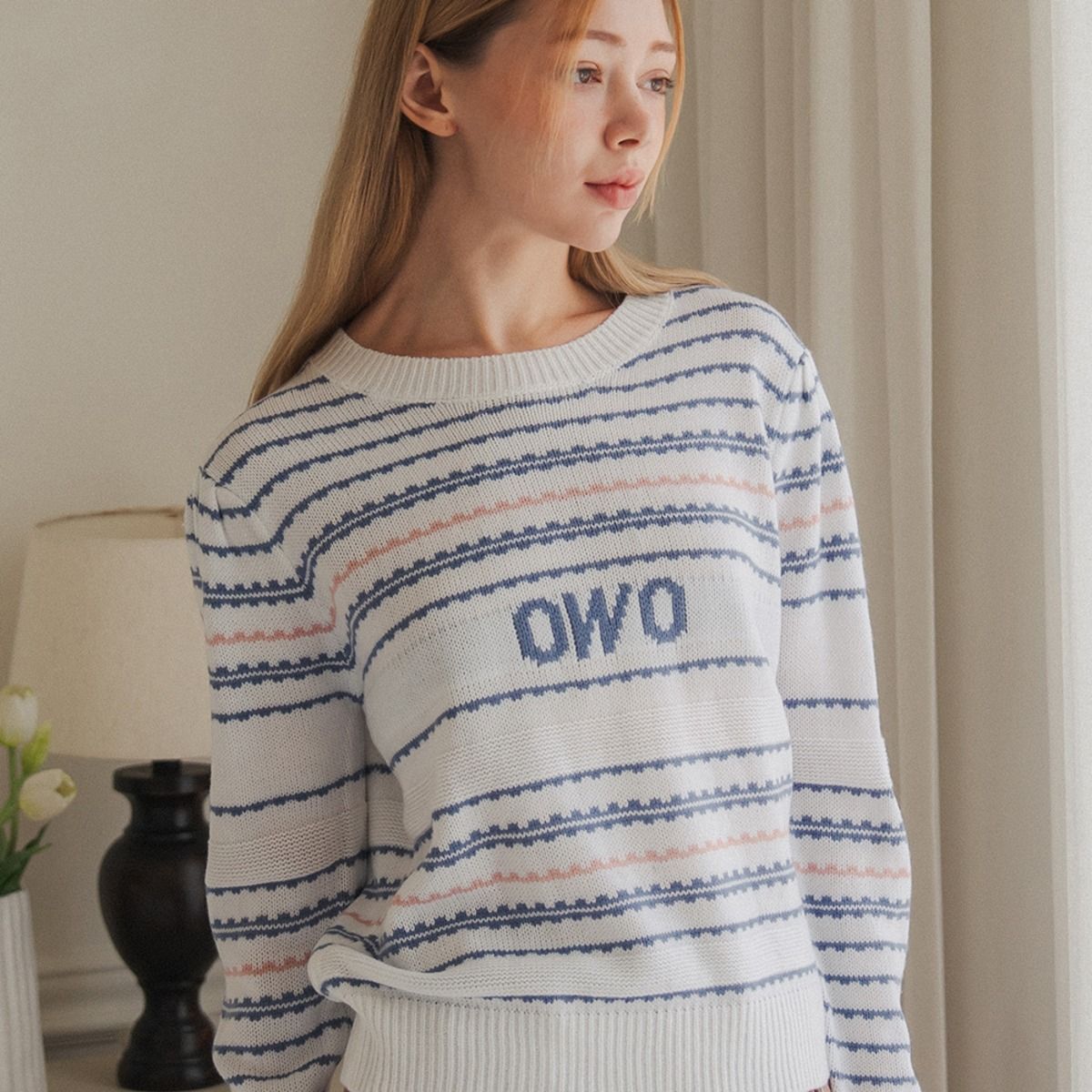 오우오(OWO) 퍼프단니트