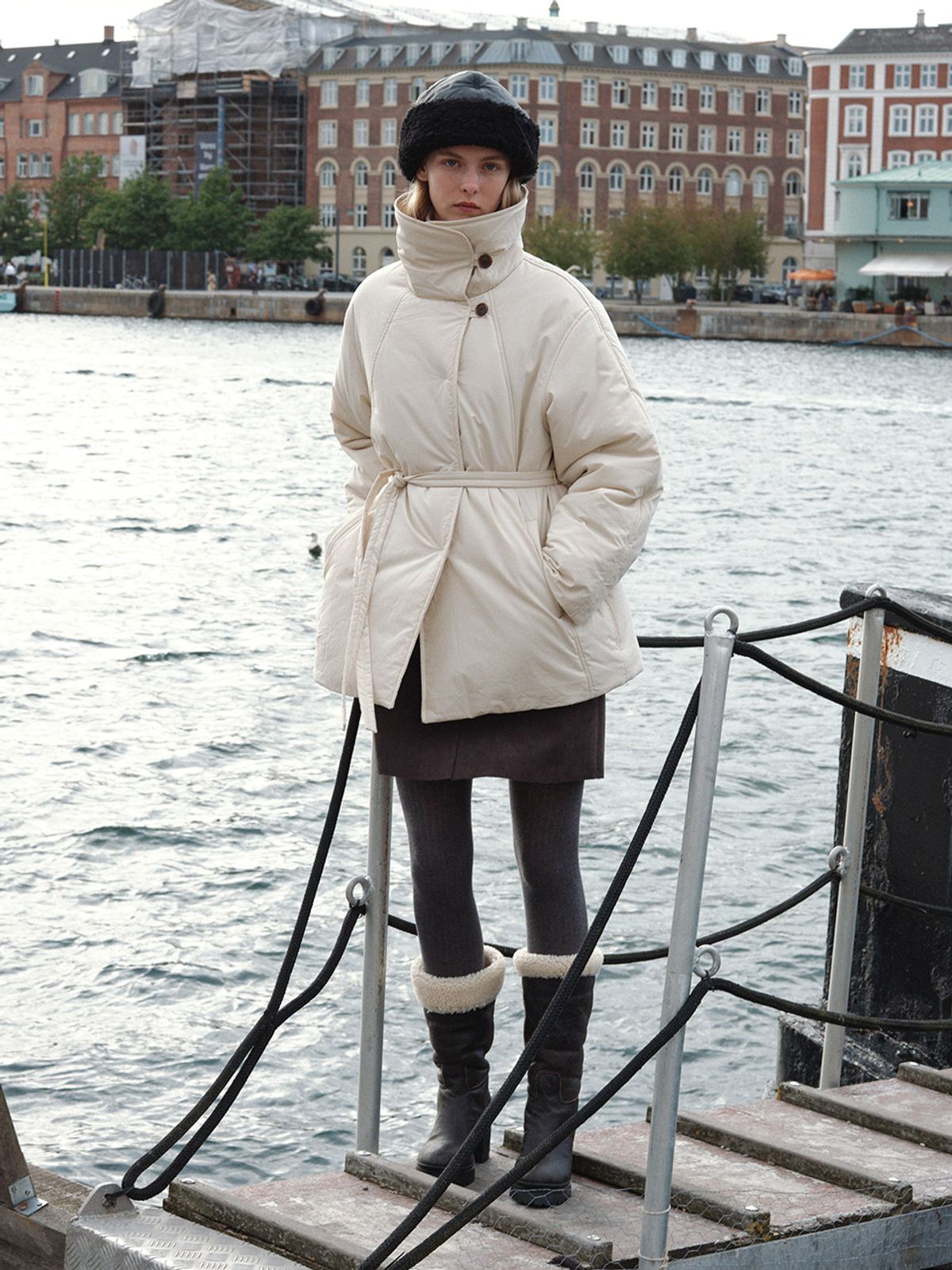 헌치(HUNCH) High Neck Padding Coat (2color)