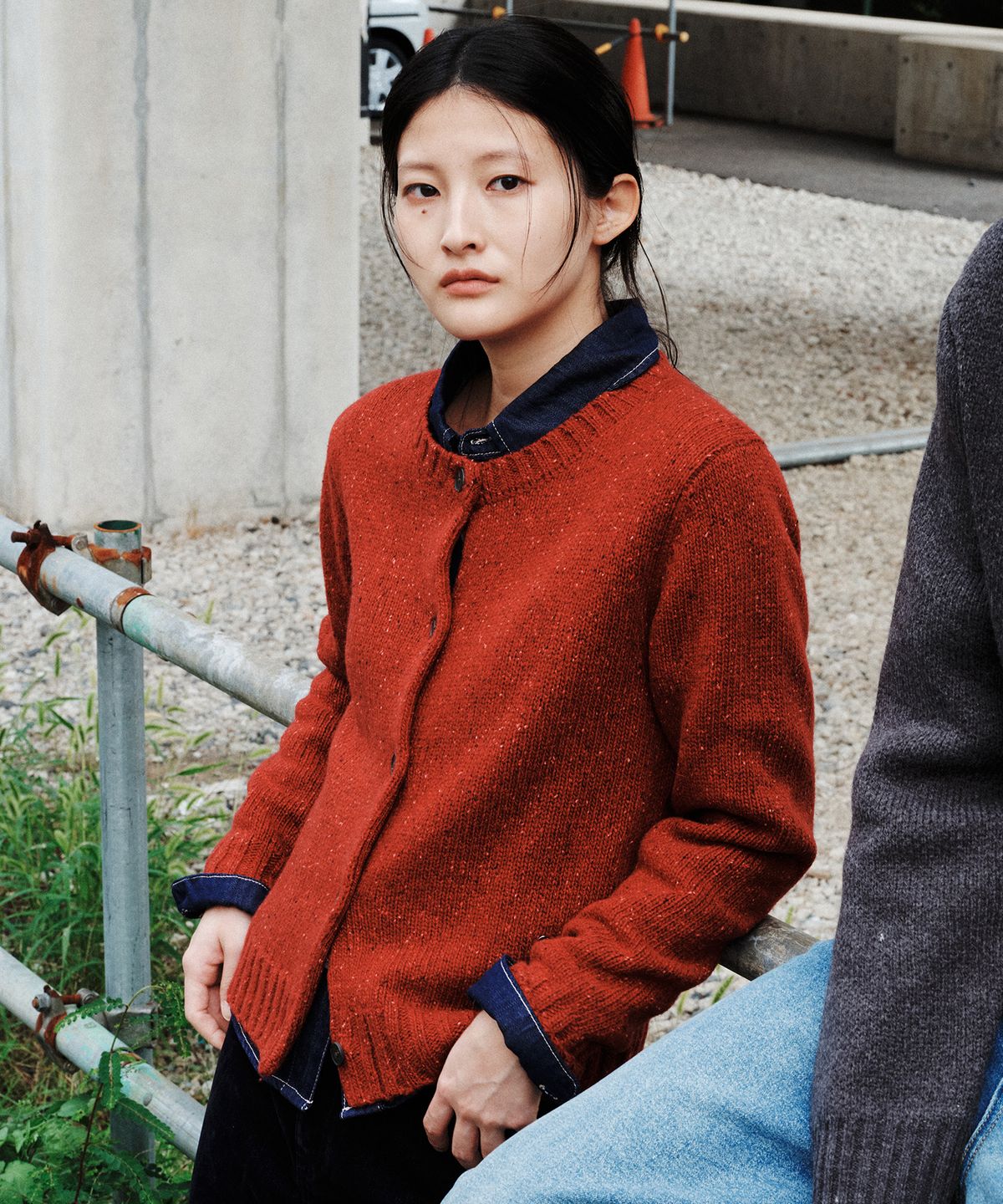 플랙 우먼(PLAC WOMEN) 크루넥 긴팔 가디건_3colors