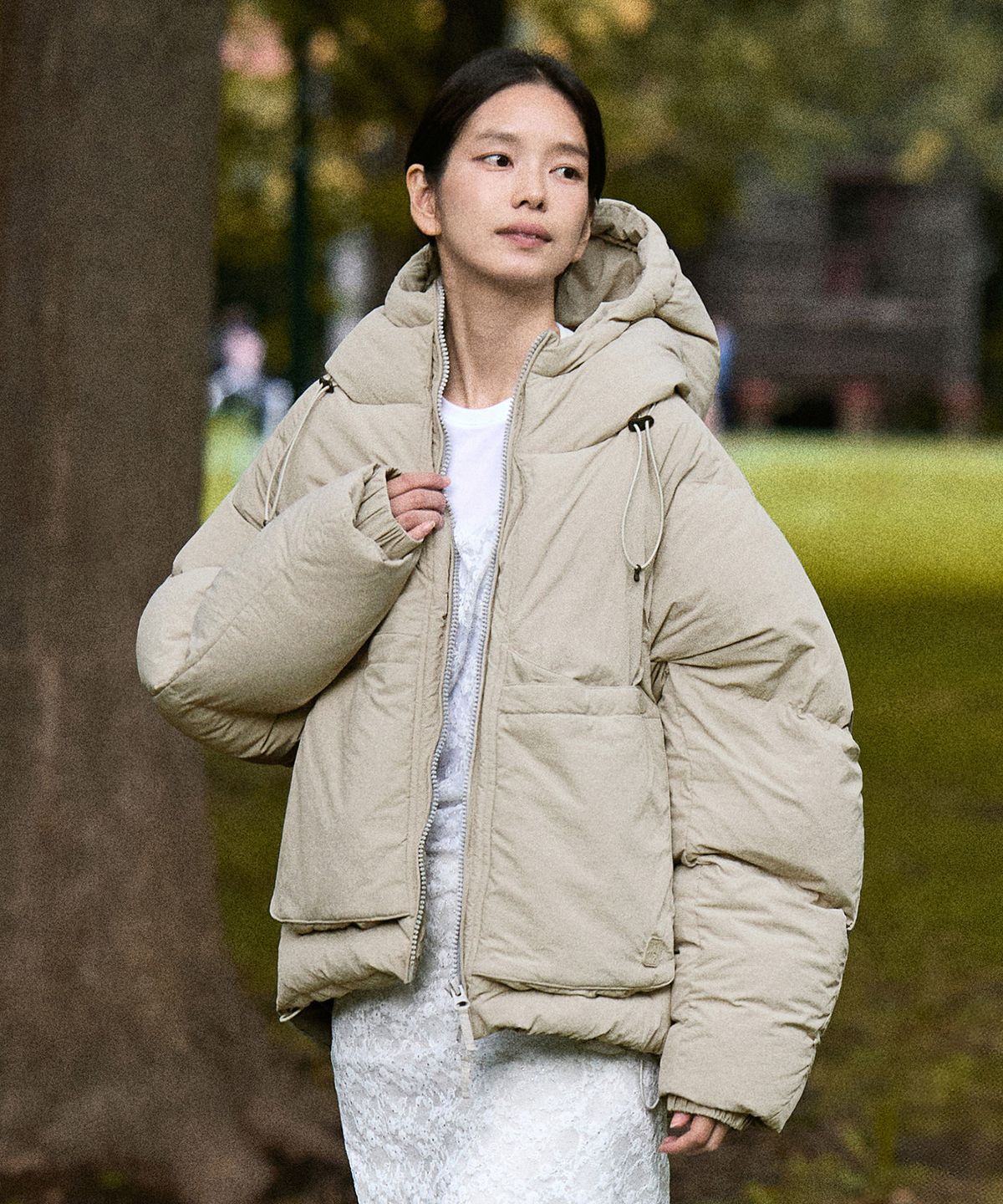 미니멀프로젝트(MINIMALPROJECT) 마그네틱 포켓 헤비 패딩 MPJ201 [BEIGE]