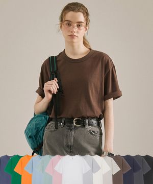 UNI 면 16수 릴렉스핏 반팔티셔츠(14컬러) LATS0109