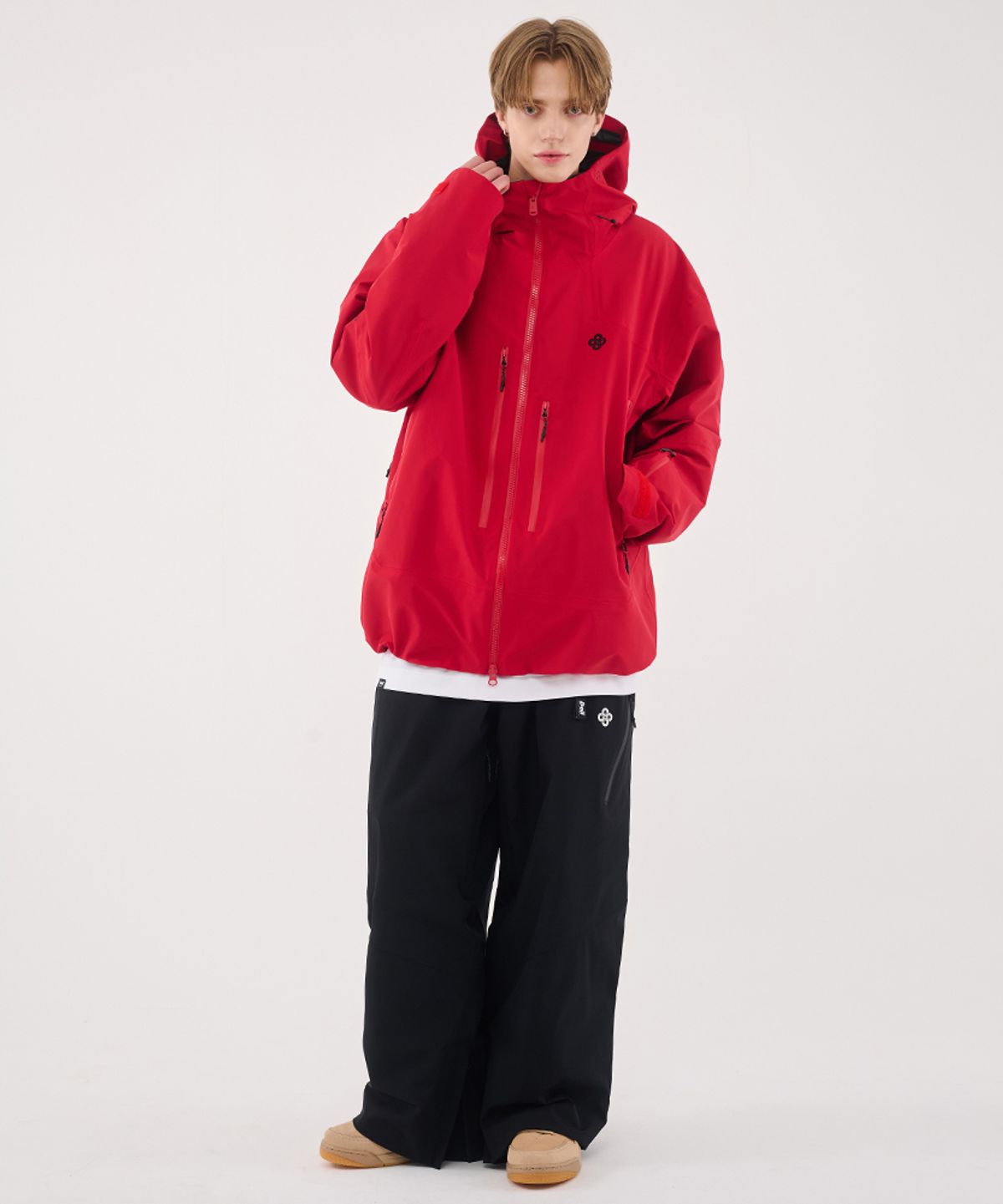 돌아우터웨어(DOLL OUTERWEAR) 2526 이보크 자켓(3L)&팬츠 세트 RED  남녀공용