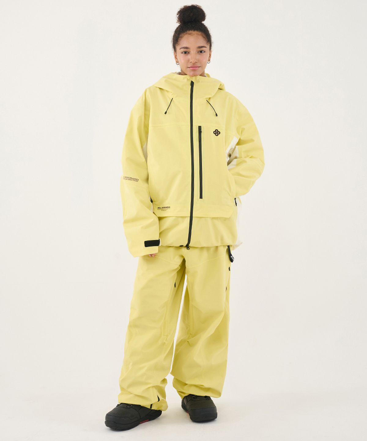 돌아우터웨어(DOLL OUTERWEAR) 2526 시마 자켓(3L)&팬츠 세트 LEMON 남녀공용