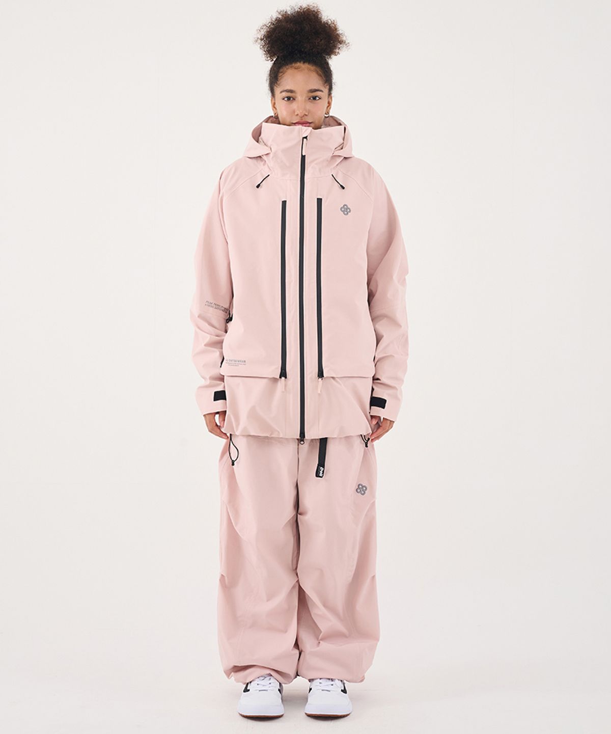 돌아우터웨어(DOLL OUTERWEAR) 2526 브릭 자켓(3L)&팬츠 세트 BABY PINK 남녀공용