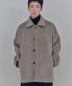 유니섹스 럭스 미디 코트 베이지