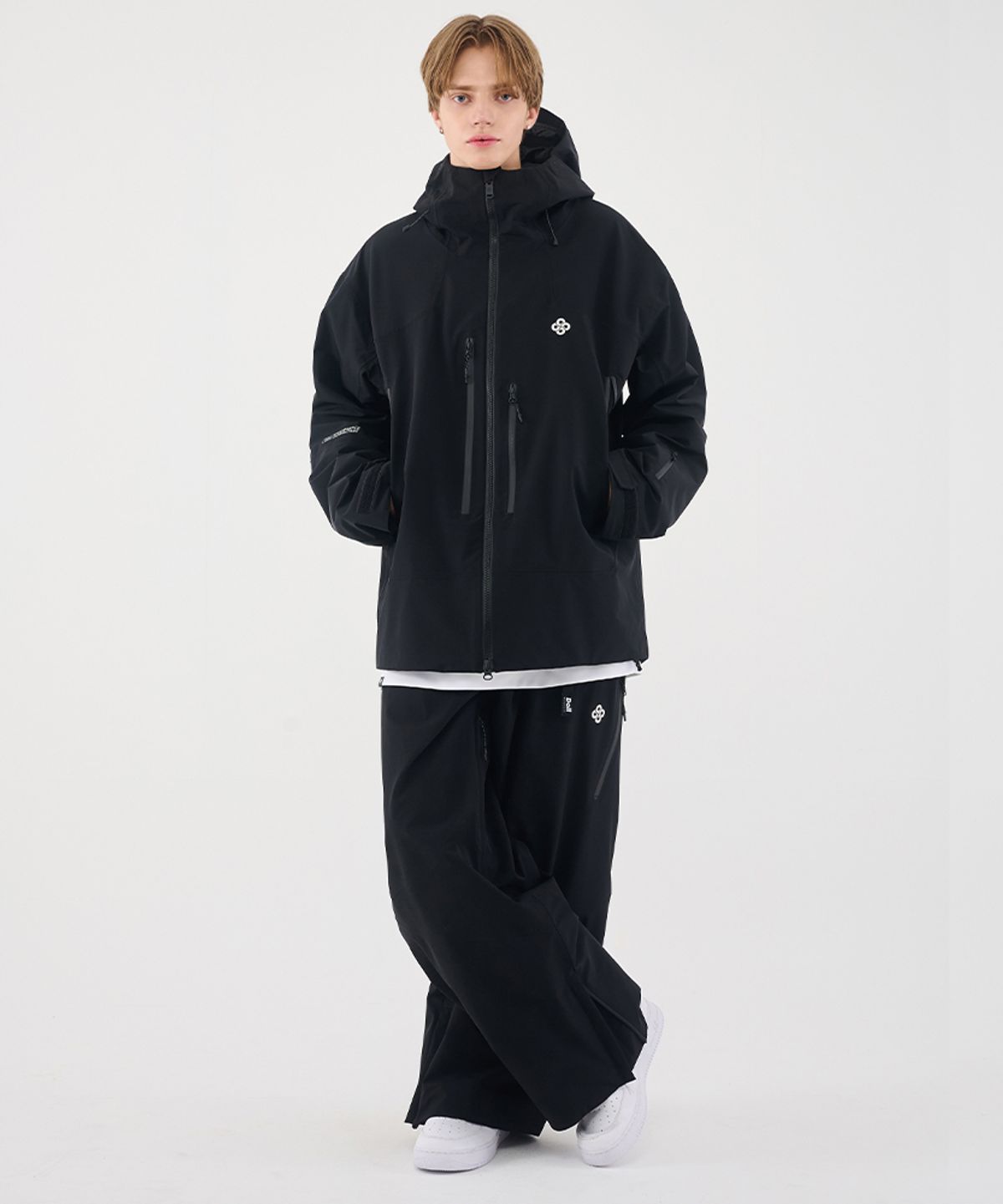 돌아우터웨어(DOLL OUTERWEAR) 2526 이보크 자켓(3L)&팬츠 세트 BLACK  남녀공용
