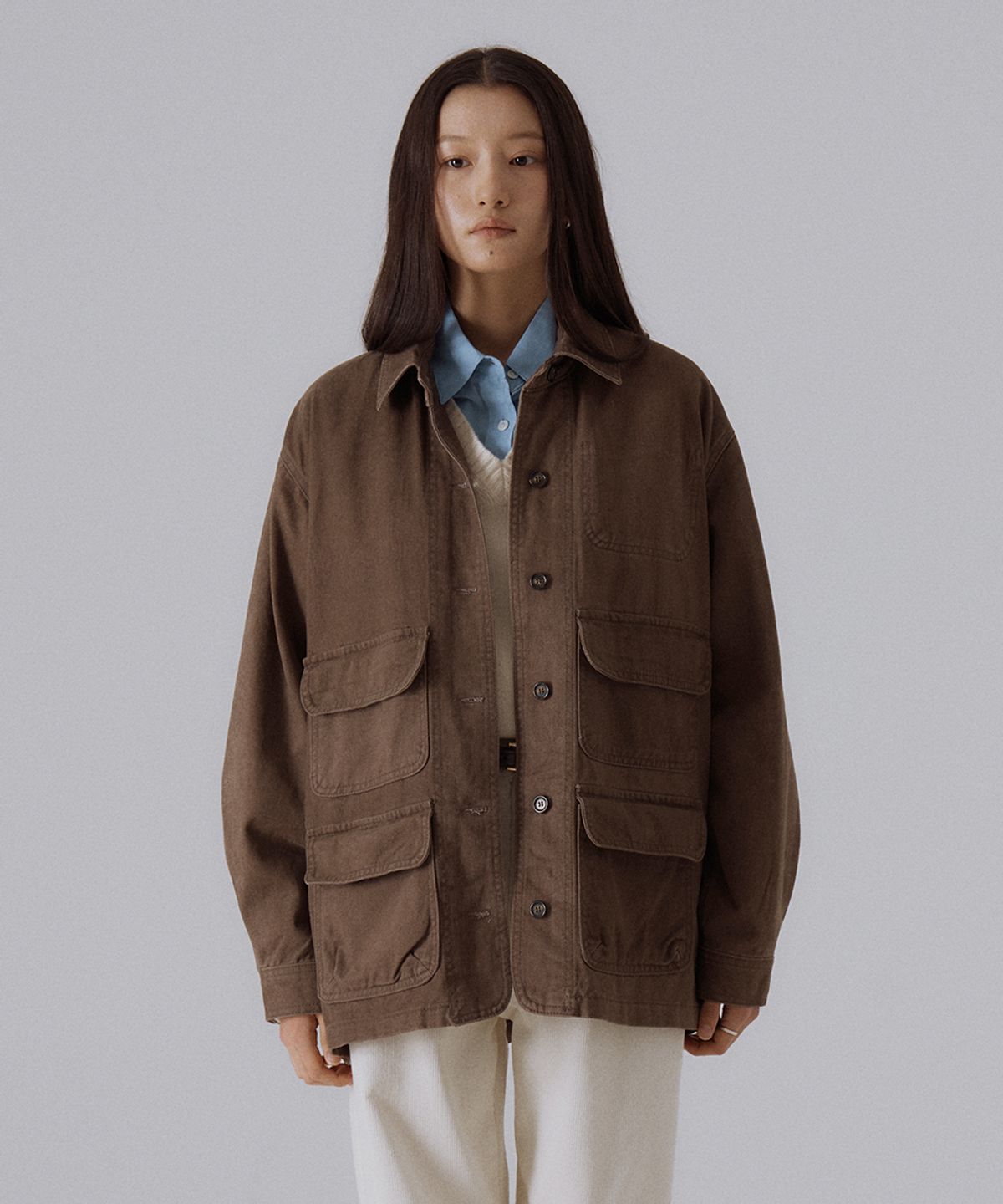 실른(SILN) Urban utility jacket (BROWN)