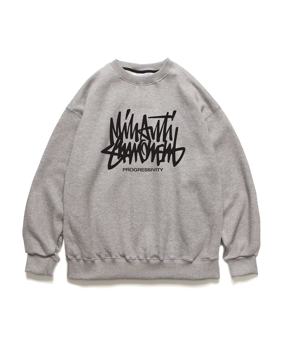 앱놀머씽(ABNORMALTHING) 엠피 루즈핏 맨투맨 그레이  (MP CREWNECK GREY)