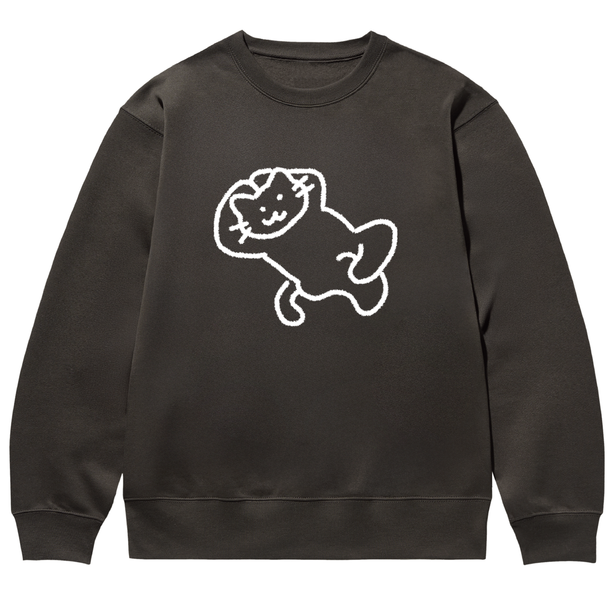 어썸어스(AWESOMEUS) A HAPPY CAT SWEAT SHIRTS_4 COLOR