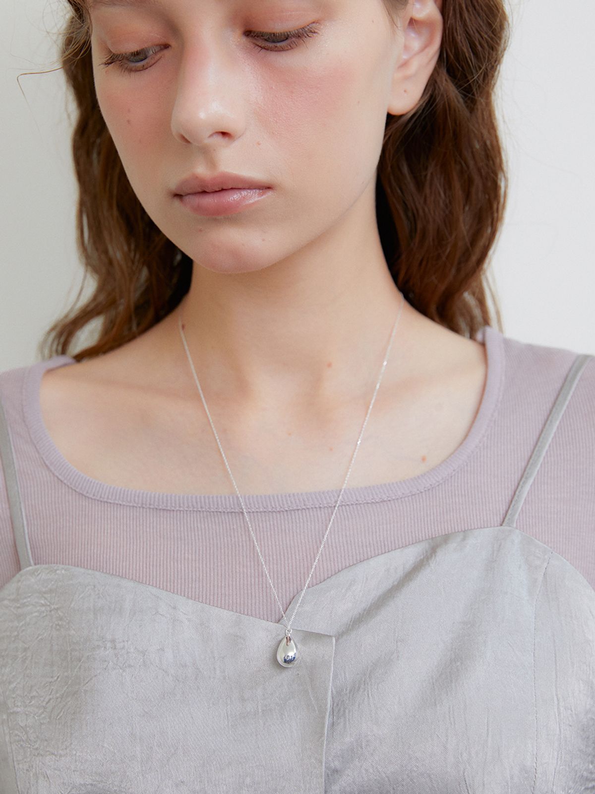 겟미블링(GETMEBLING) [Silver 925]Dew Long Necklace