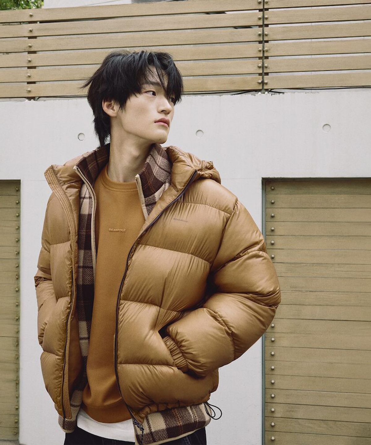 빈폴 멘(BEANPOLE MEN) [BEANPOLEKNAP] 라이트웨이트 푸퍼 다운  오렌지