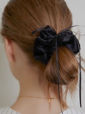 Satin ribbon scrunchie