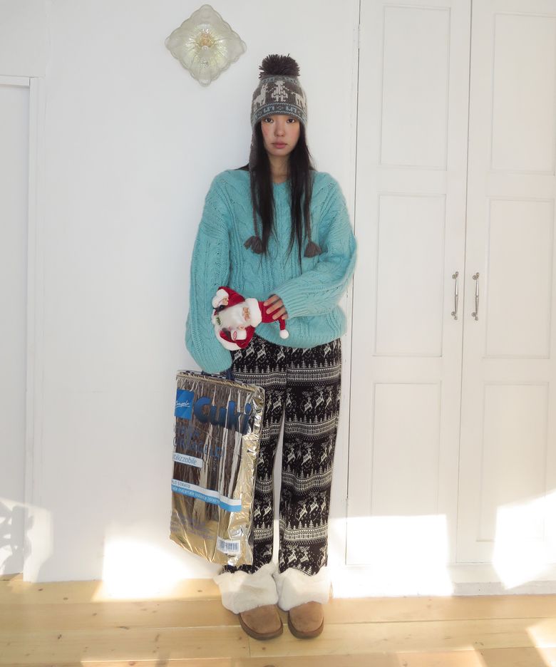 Nordic Fur Pants, Black