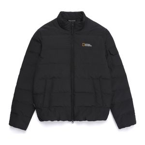 N254UDW922 헤론 스탠드넥 경량 구스다운 점퍼 BLACK