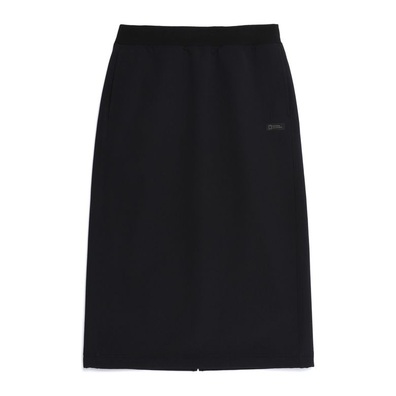 N254WSK950 여성 아르켈론 더블웜 우븐 스커트 BLACK