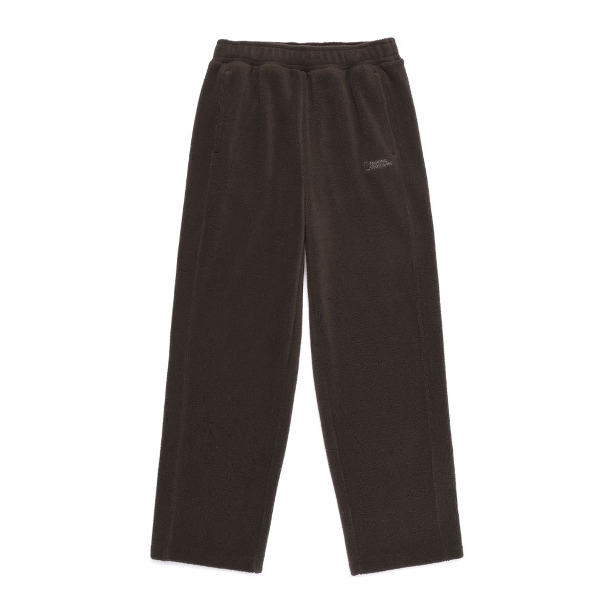내셔널지오그래픽(NATIONALGEOGRAPHIC) N254UPT960 변형 플리스 세미루즈 스트레이트 팬츠 BROWN
