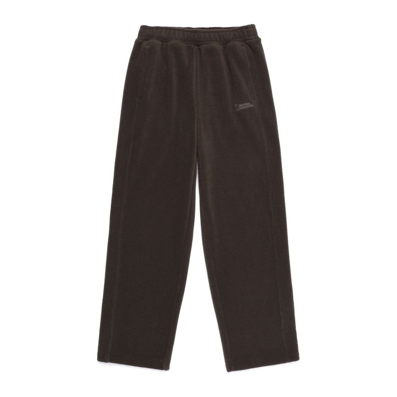 N254UPT960 변형 플리스 세미루즈 스트레이트 팬츠 BROWN