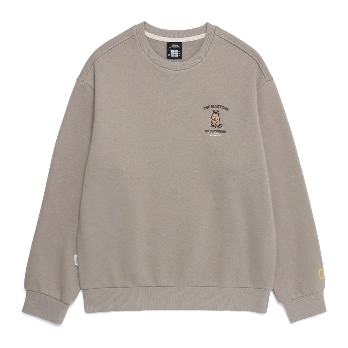 내셔널지오그래픽(NATIONALGEOGRAPHIC) N254USW930 동물 그래픽 맨투맨 OAK BEIGE