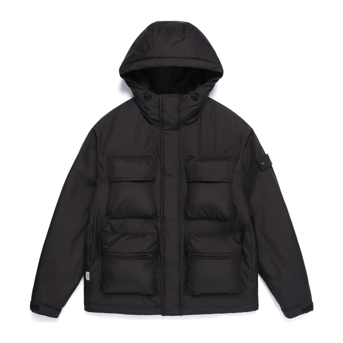 내셔널지오그래픽(NATIONALGEOGRAPHIC) N254UPD100 [NRN] 아웃포켓 패딩 점퍼 BLACK
