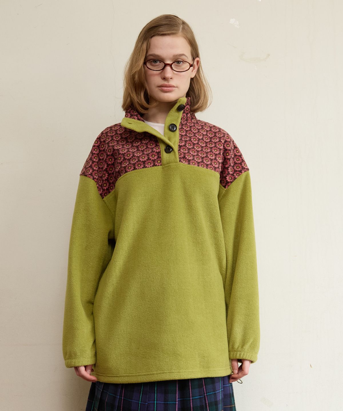 펀프롬펀(FUNFROMFUN) Flower Child Fleece, Green