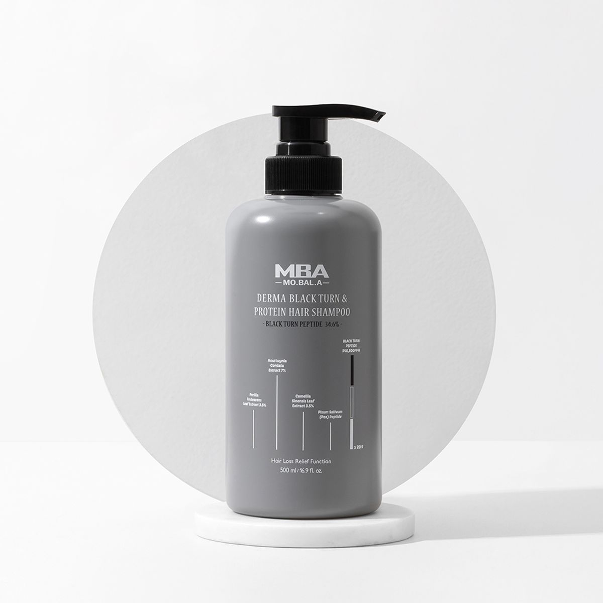 데이셀코스메틱(DAYCELLCOSMETICS) 모발아 더마 블랙턴 앤 프로틴 헤어 샴푸 500ml