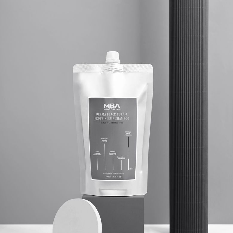 모발아 더마 블랙턴 앤 프로틴 헤어 샴푸 500ml (리필)