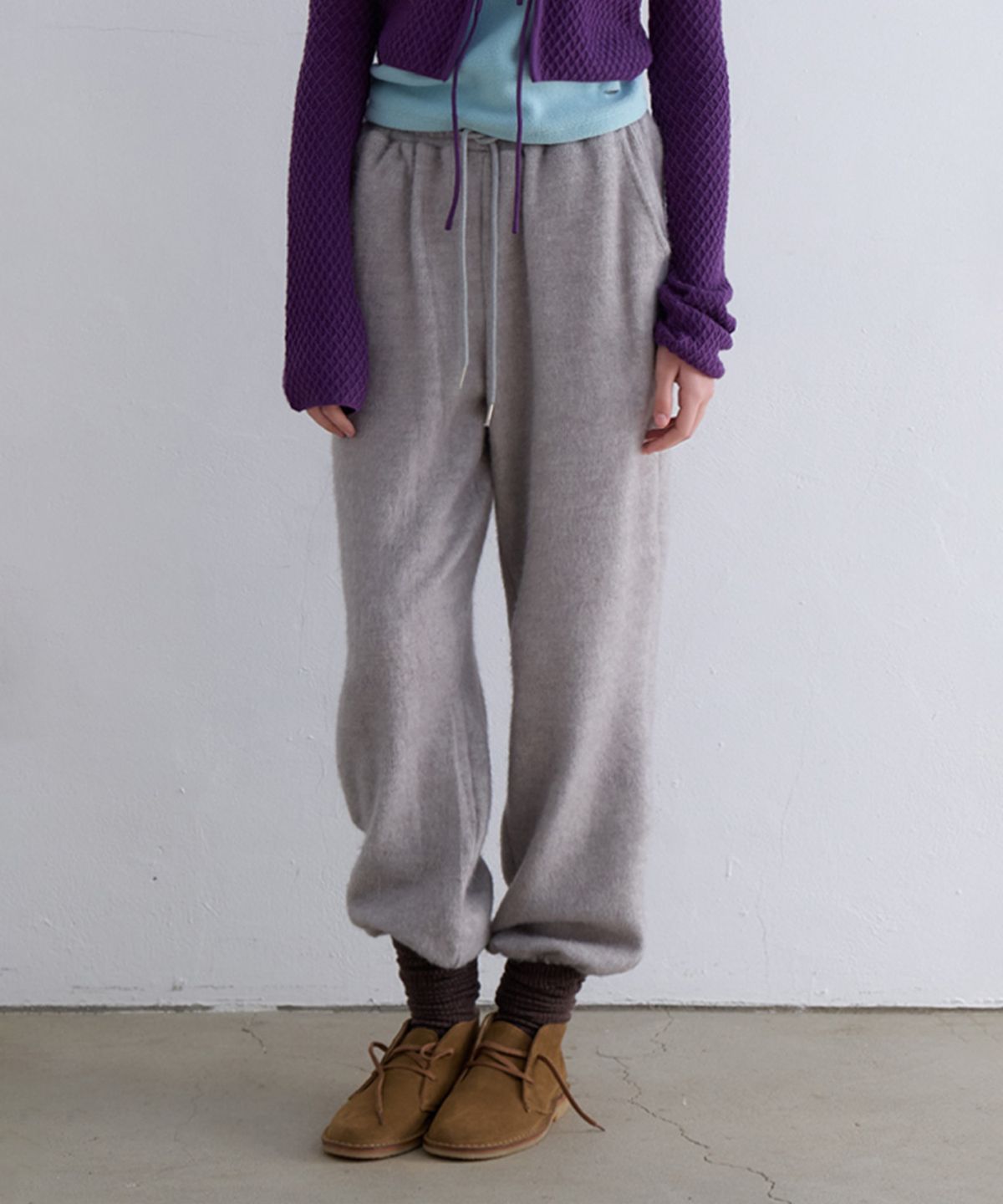 뮈르뮈르(MURMURE) 론다 퍼 조거 팬츠_Ronda Pants