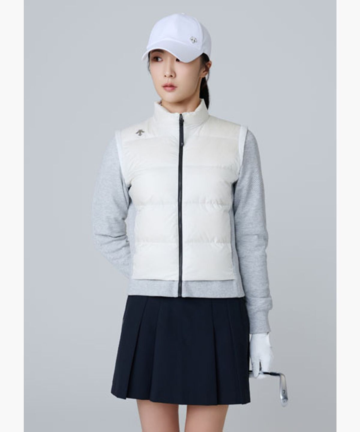 데상트 골프(DESCENTE GOLF) 여성 스피릿 하이브리드 다운 점퍼  DQ42WFKOO2