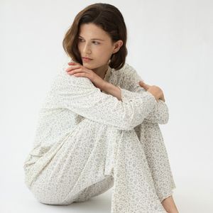 캡 내장 아망 플라워 여성 잠옷 세트